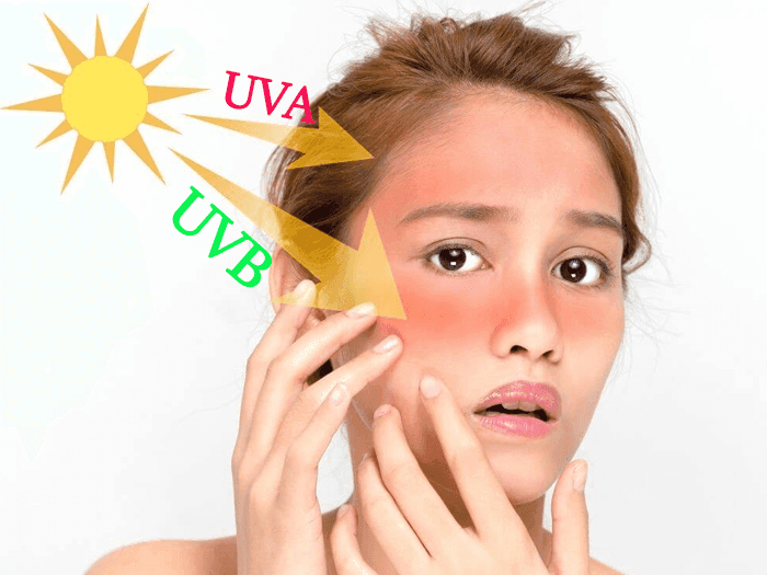 Tránh tác động của tia UV trong ánh nắng mặt trời