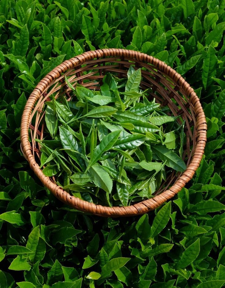 Cách trị mụn thâm lưng với lá trà xanh