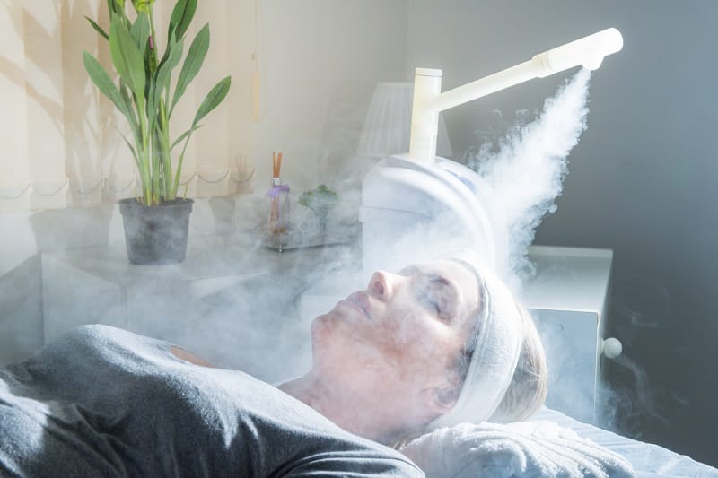 Detox da mặt bằng xông hơi