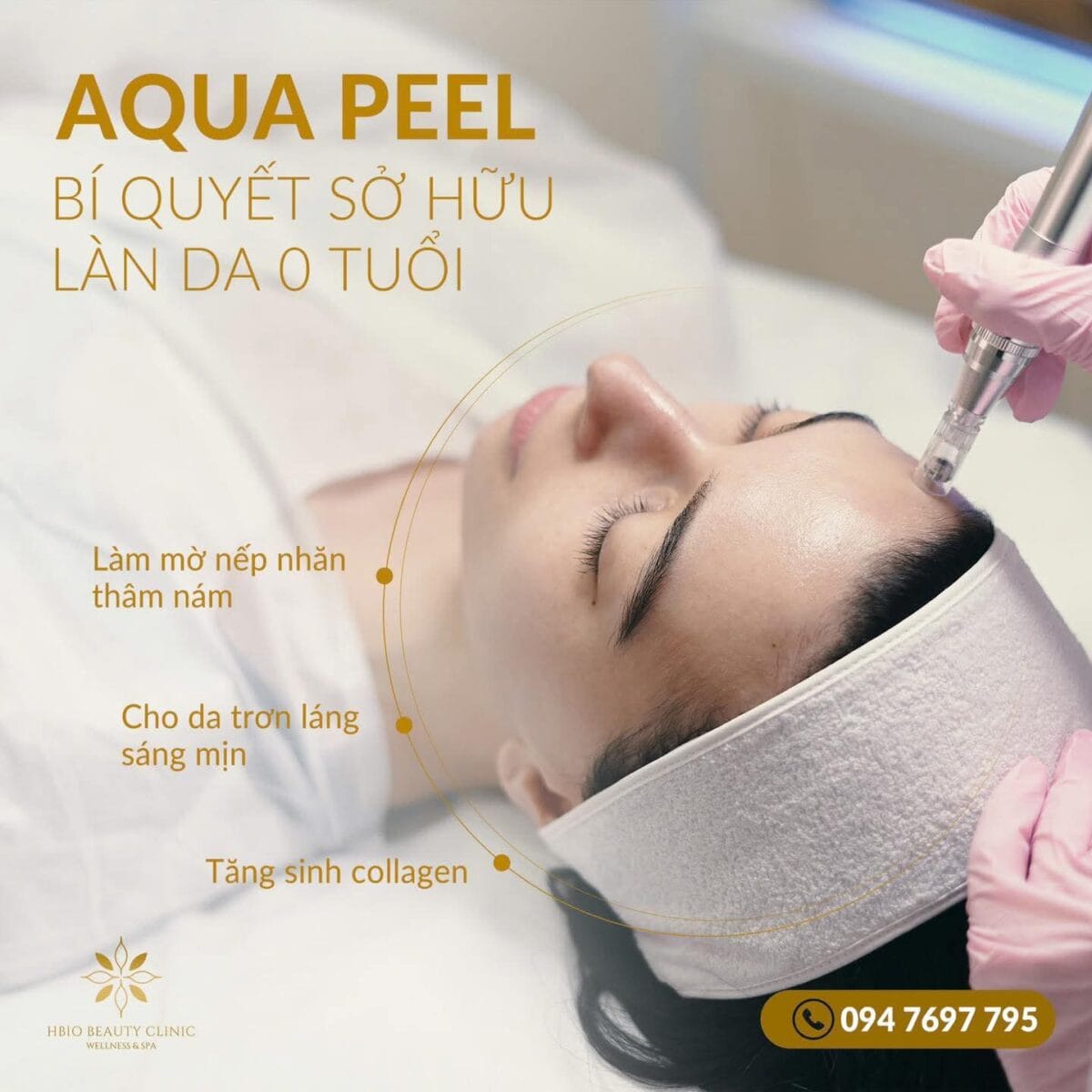 Liệu trình Aqua peel cho da nhạy cảm