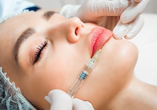 Cherry lip injection process at HBIO Clinic