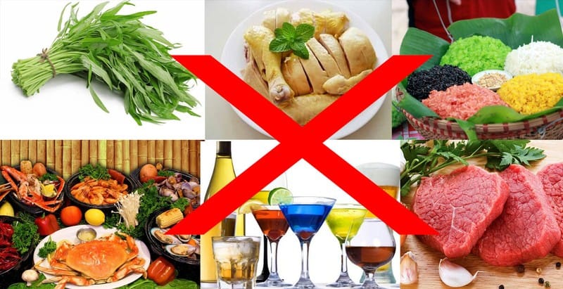 Sau khi vi kim tảo biển kiêng ăn gì?