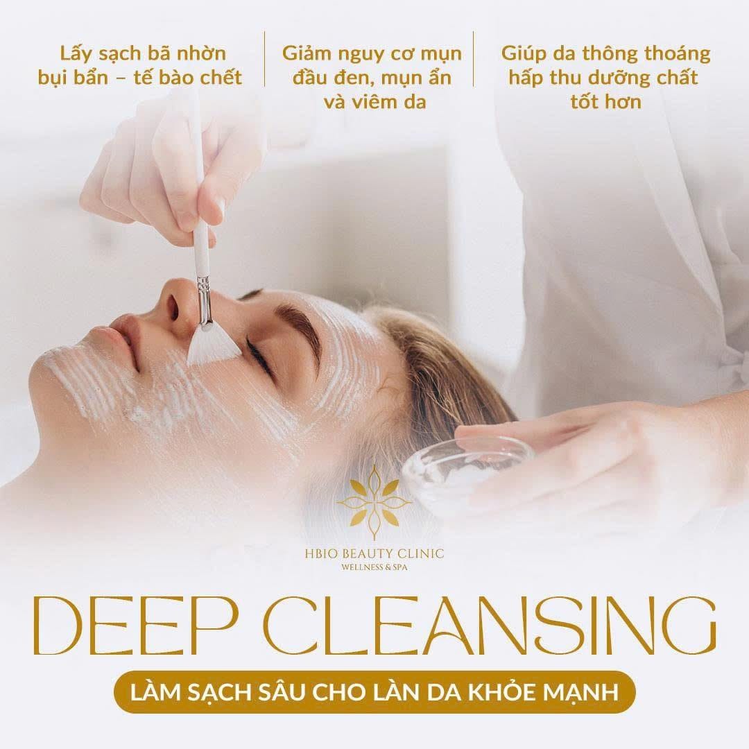 Chăm sóc da chuyên sâu (Deep Cleansing Facial) – xử lý bít tắc, dầu thừa