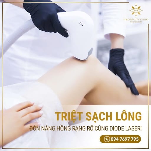 Công nghệ triệt lông Diode Laser của Hbio Clinic