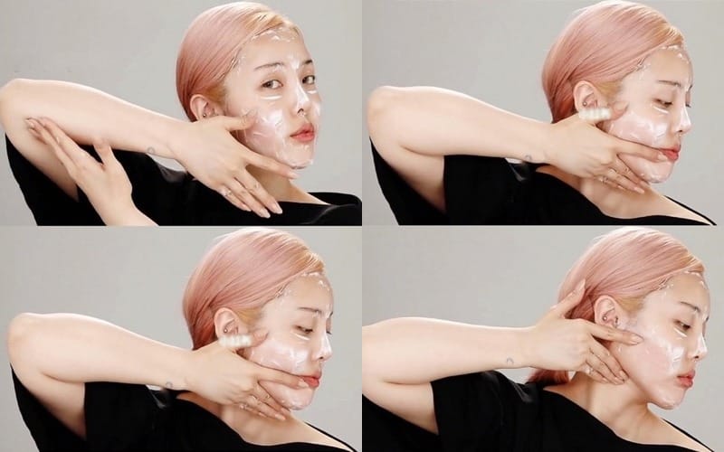 Massage cơ mặt thường xuyên để giảm chảy xệ