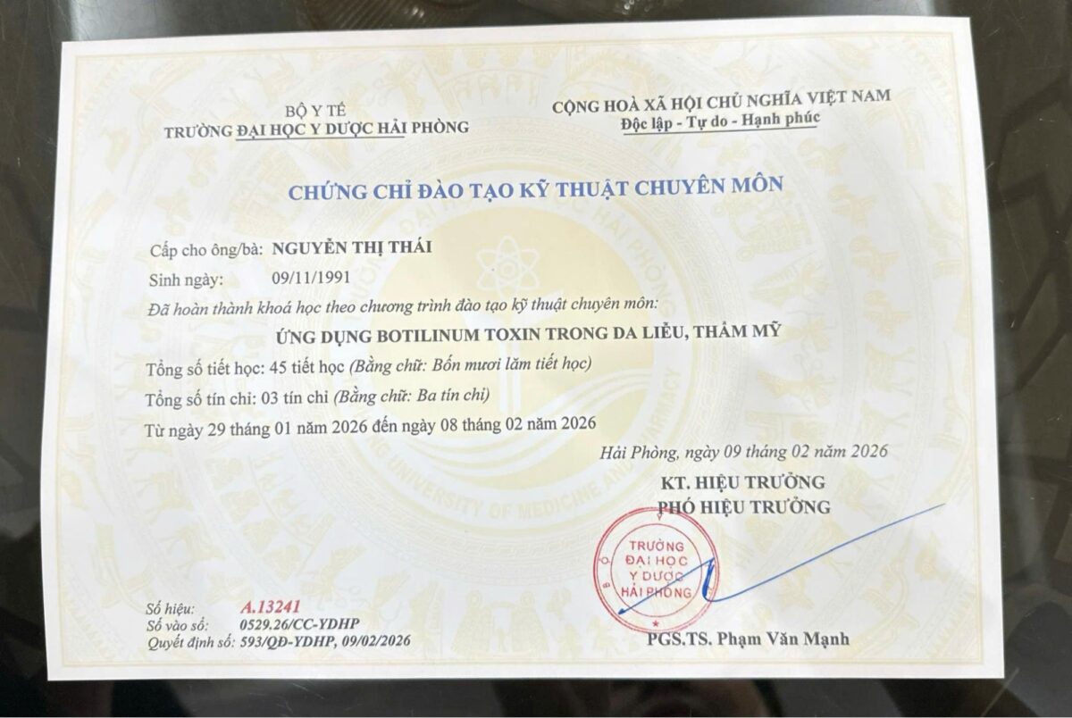 Bác sĩ nhiều năm kinh nghiệm trong lĩnh vực 