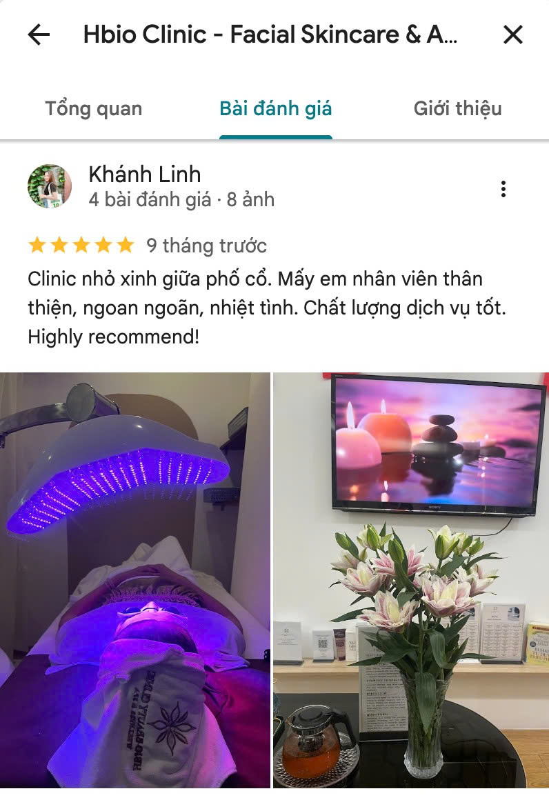 Phản hồi khách hàng về HBIO Clinic