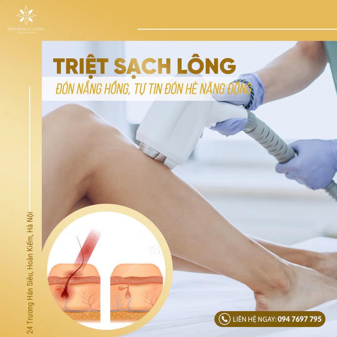 Các dịch vụ triệt lông phổ biến dành cho nam tại HBIO Clinic