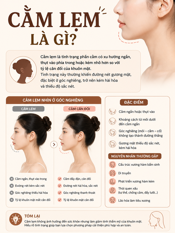 Cằm lẹm là gì?