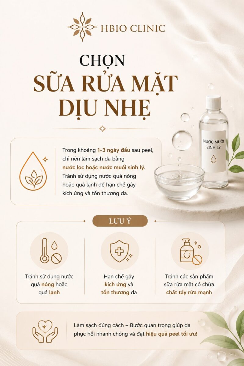 Chọn sữa rửa mặt dịu nhẹ