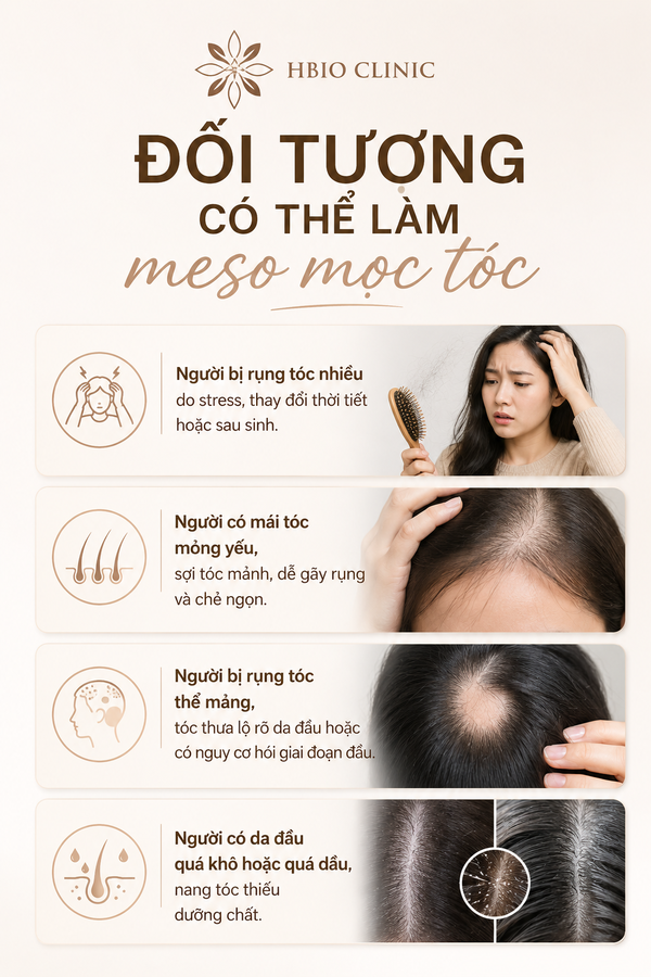 Đối tượng có thể làm meso mọc tóc