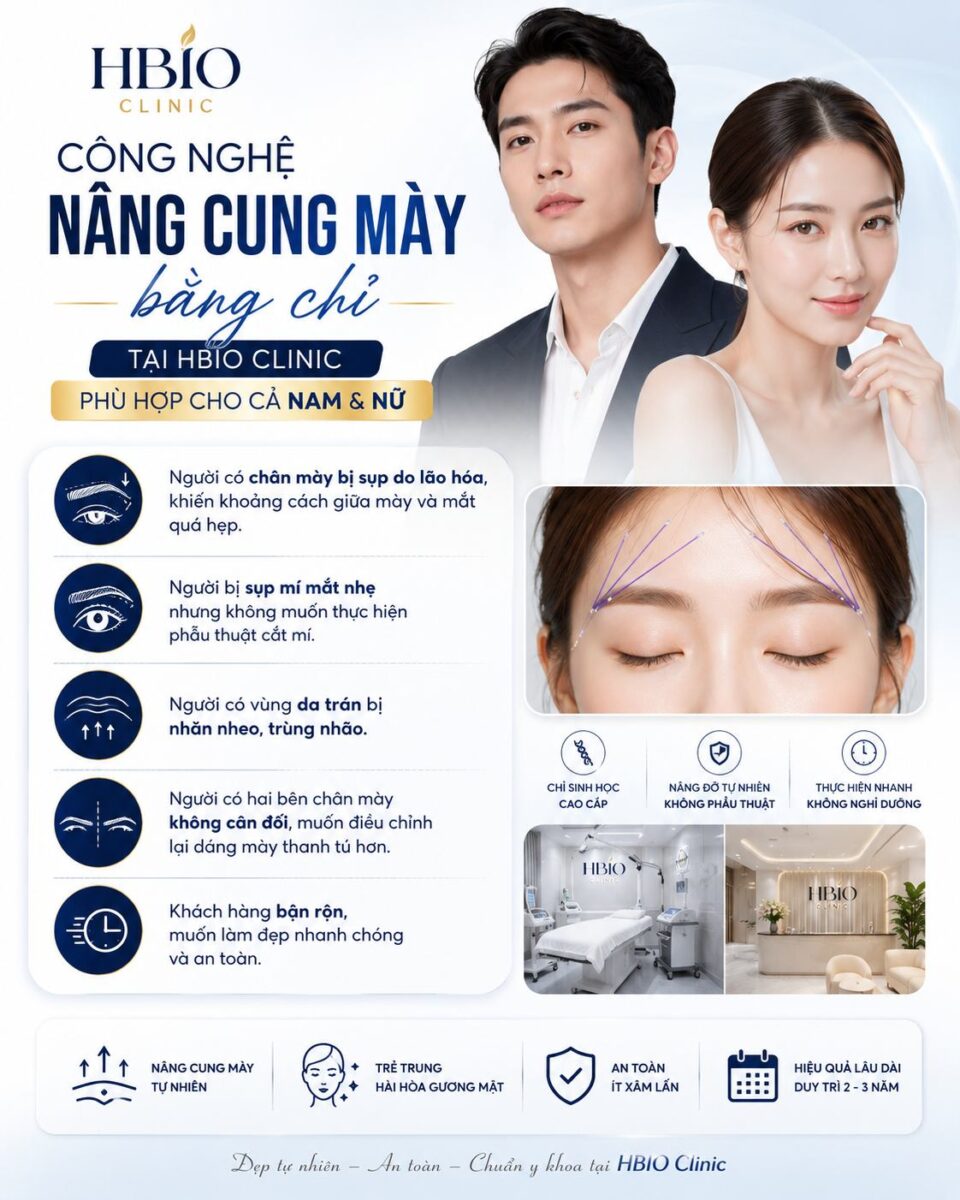 Những đối tượng nào nên thực hiện treo chân mày bằng chỉ?