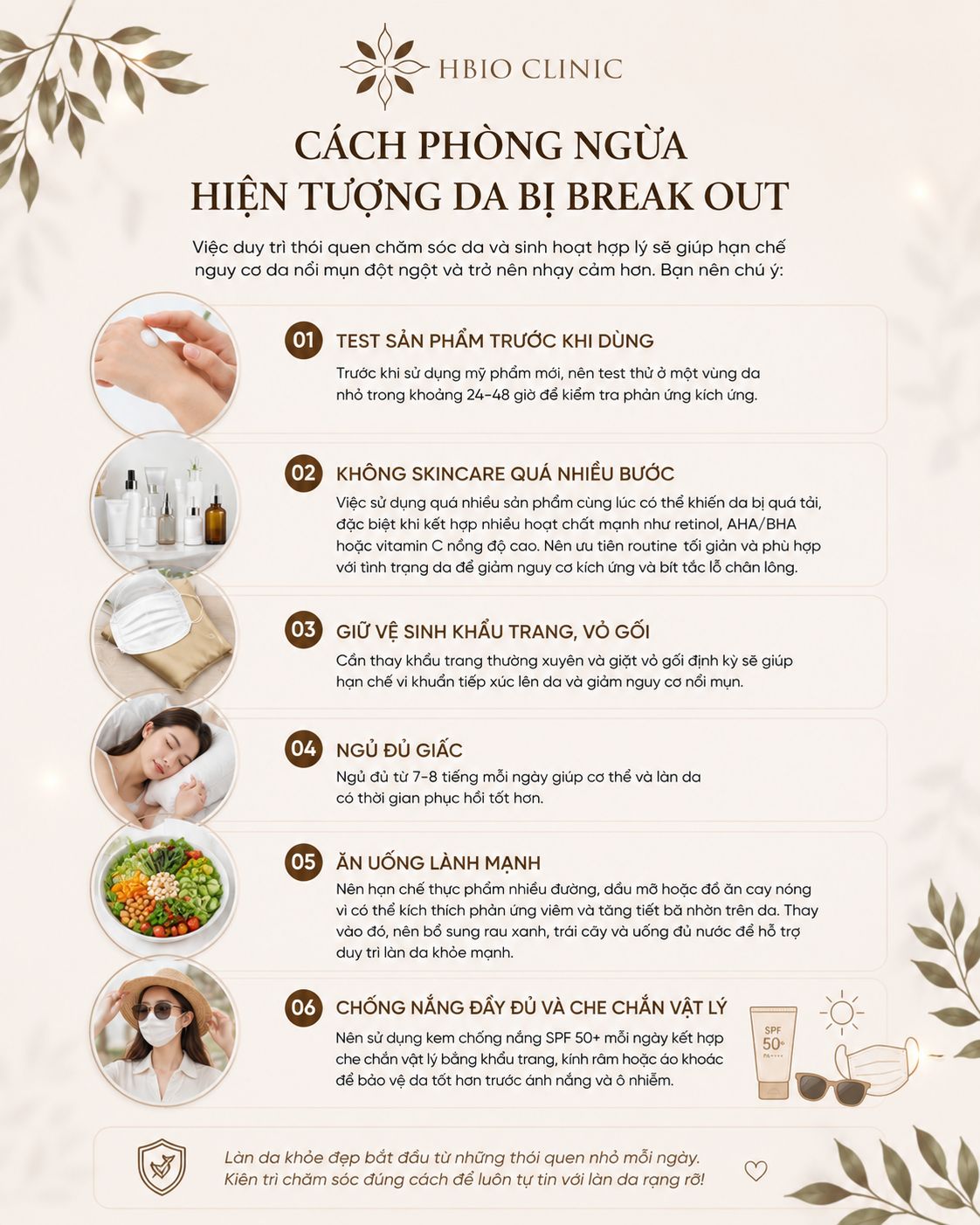 Cách phòng ngừa hiện tượng da bị break out