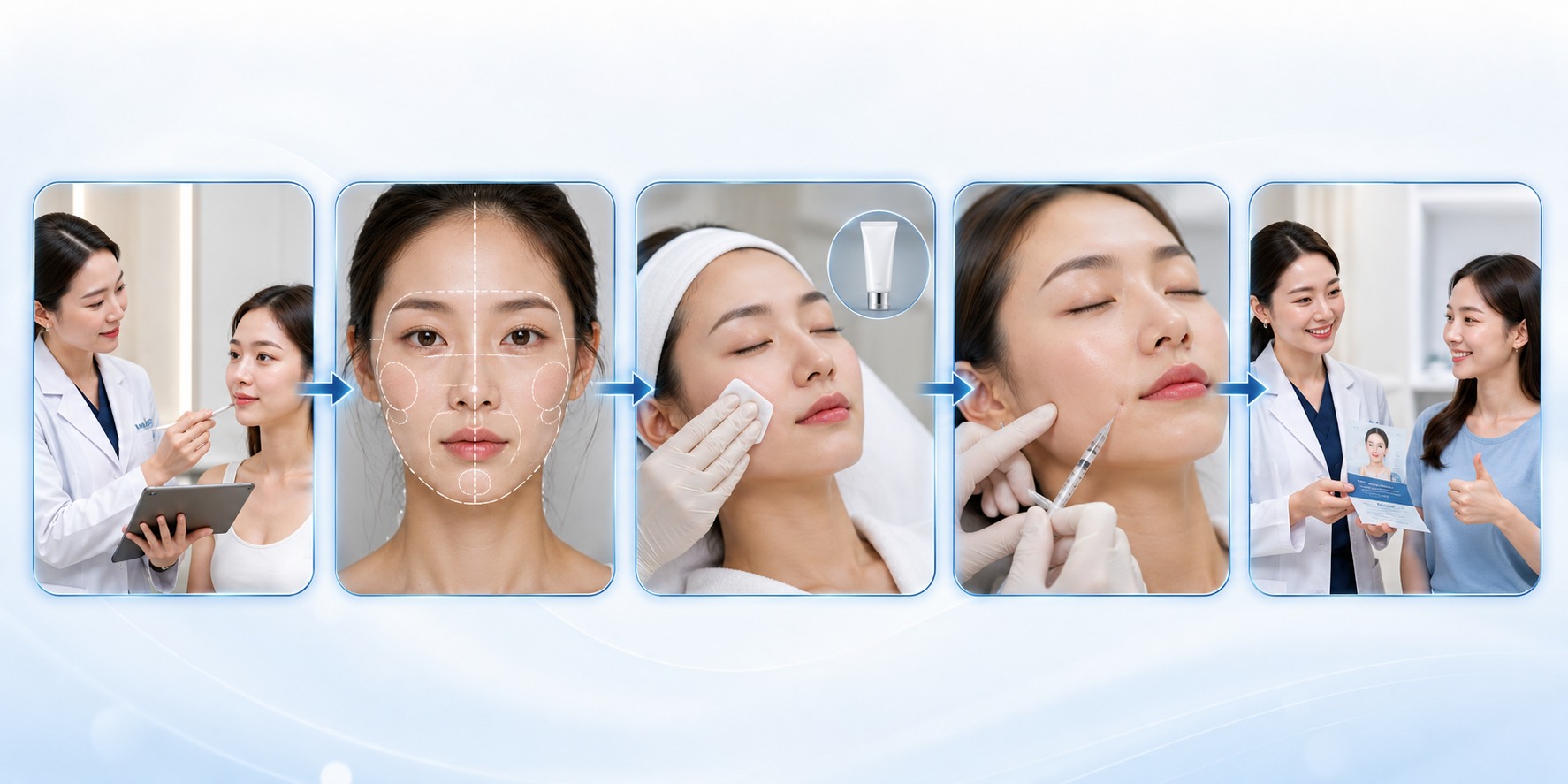 Quy trình tiêm filler mặt lệch chuẩn y khoa tại HBIO Clinic