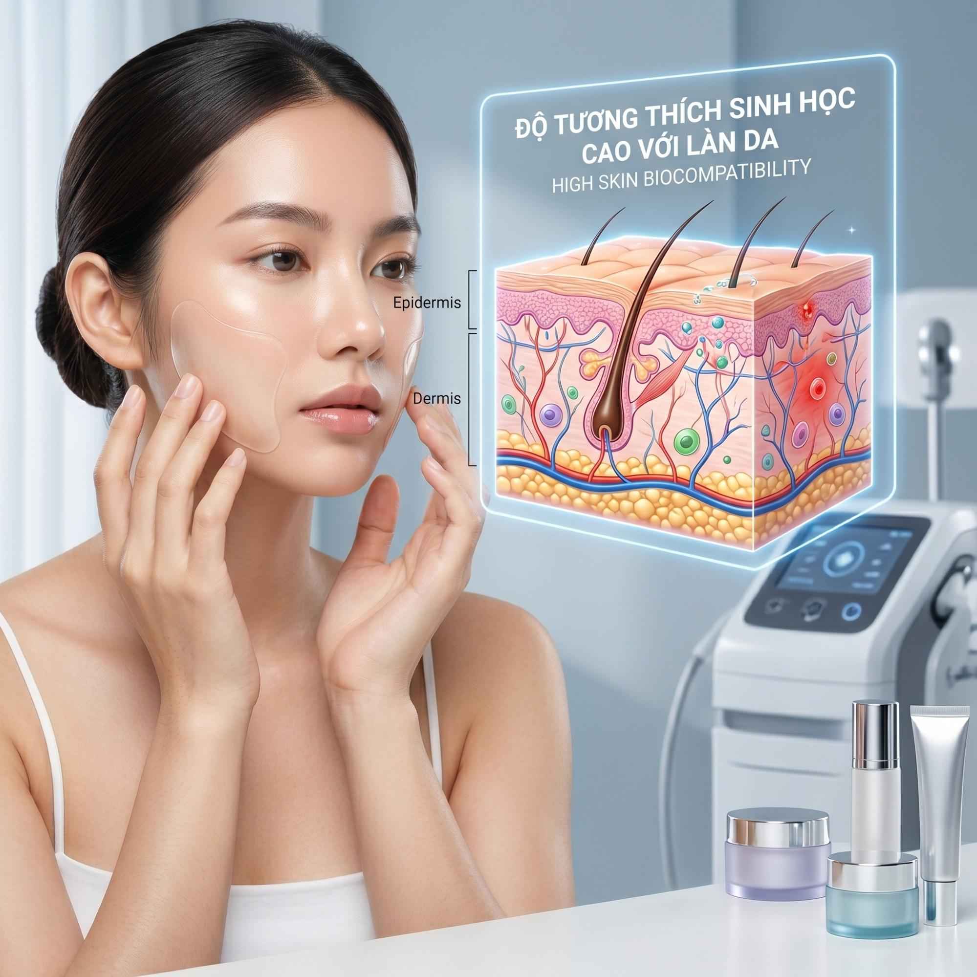 Độ tương thích sinh học cao với làn da