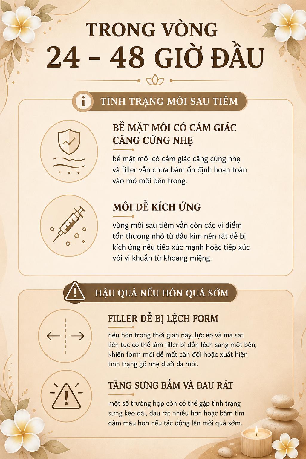 Trong vòng 24 - 48 giờ đầu