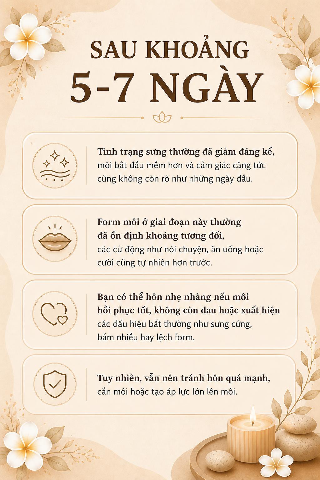 Sau khoảng 5-7 ngày