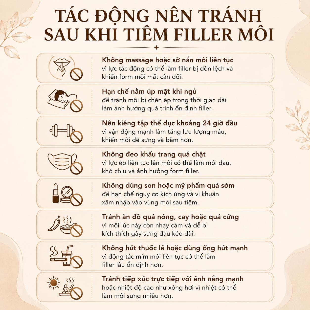 Tiêm filler môi có hôn được không? Những tác động nên tránh 