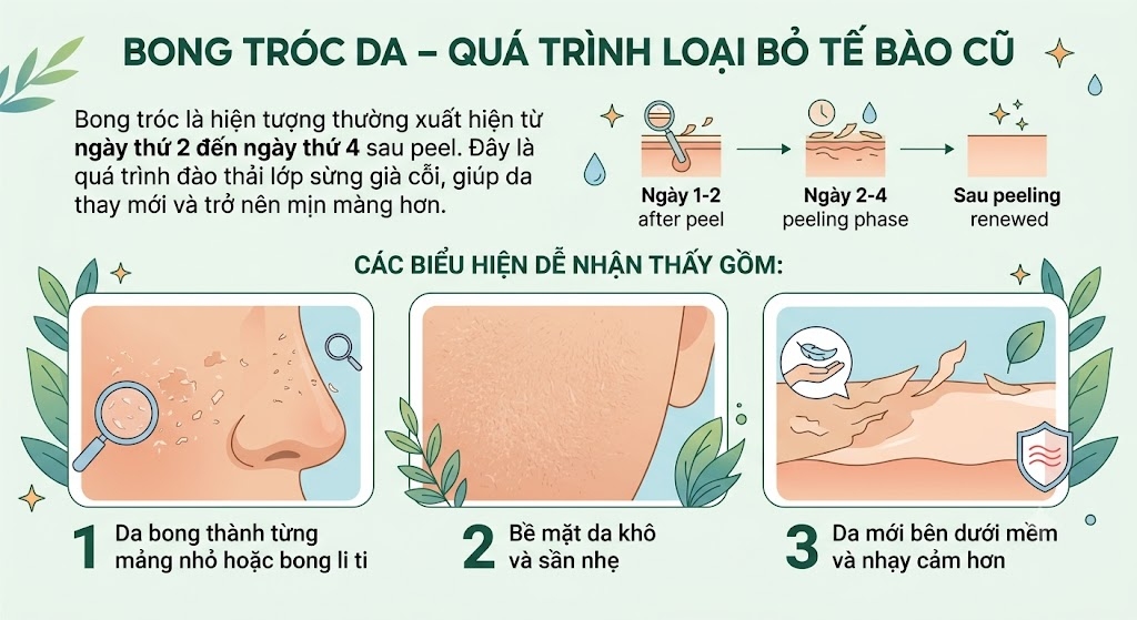 Bong tróc da