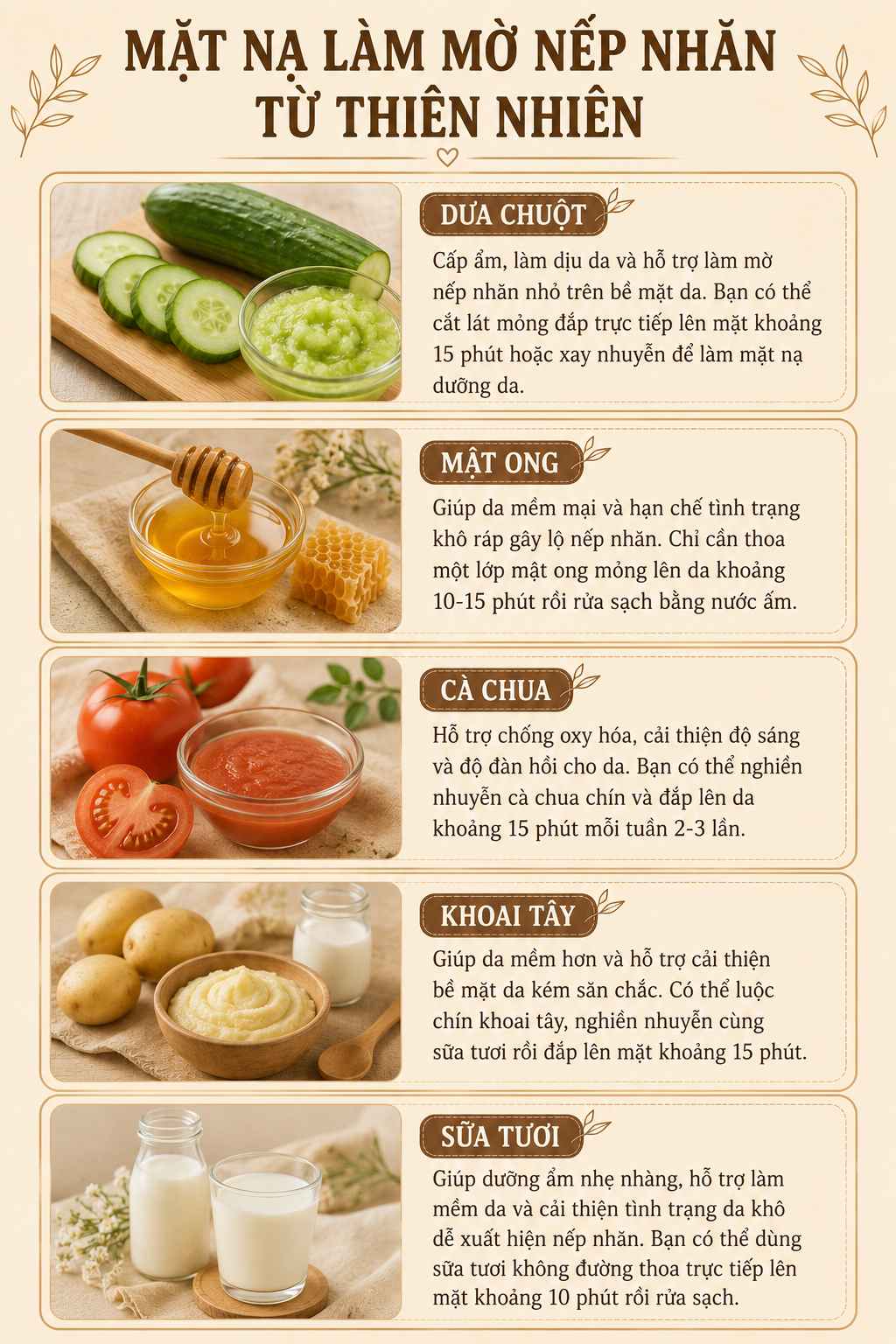Đắp mặt nạ từ nguyên liệu thiên nhiên