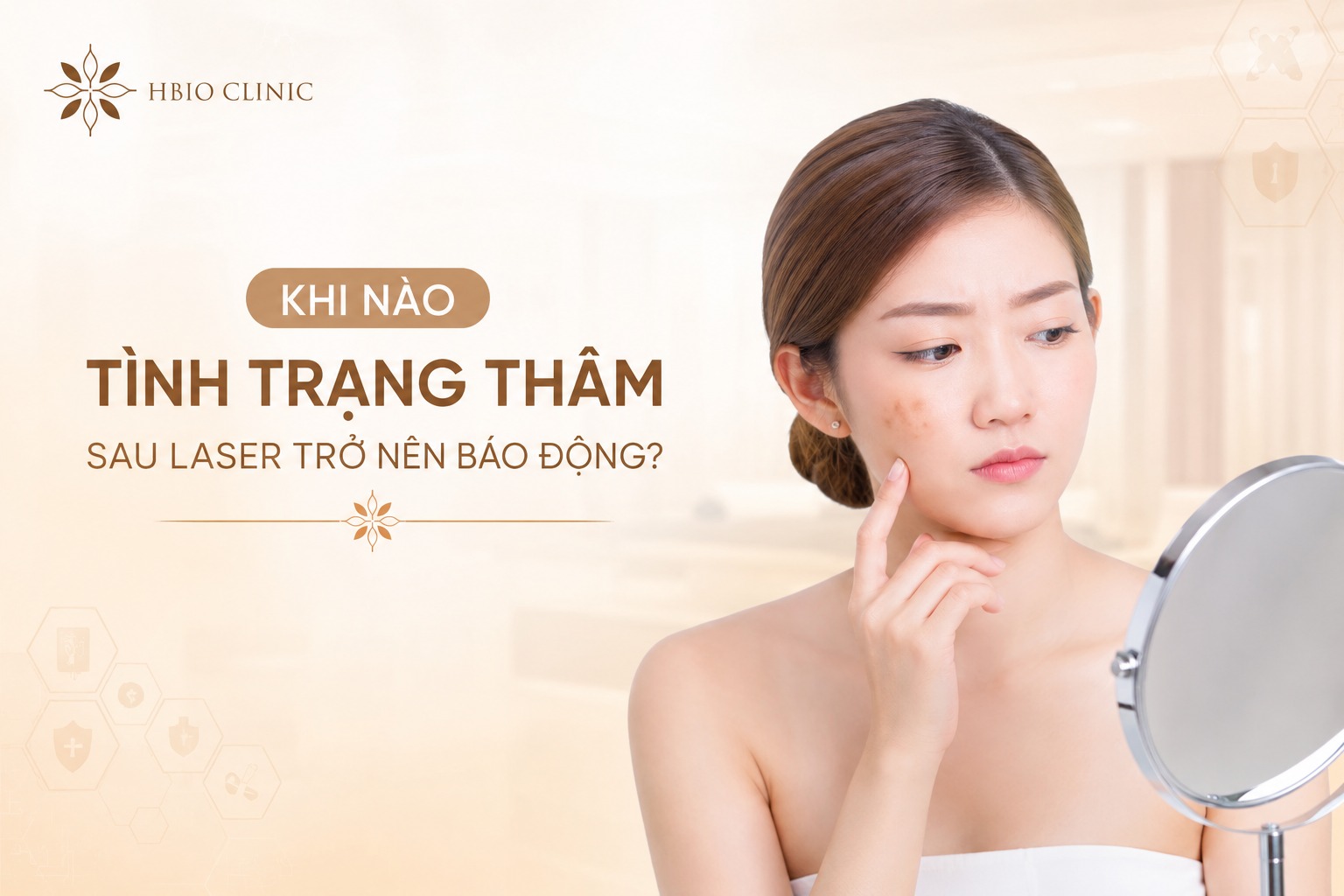 When does post-laser dark pigmentation become a cause for concern?