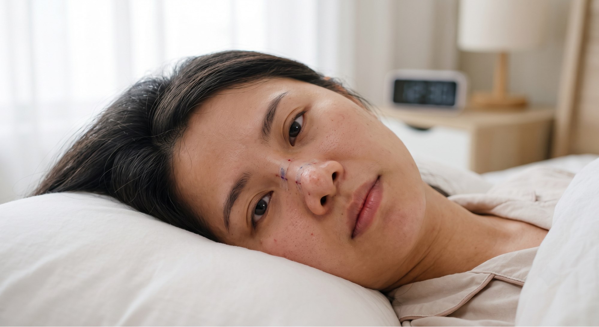 Tư thế cần tránh để không làm lệch dáng mũi