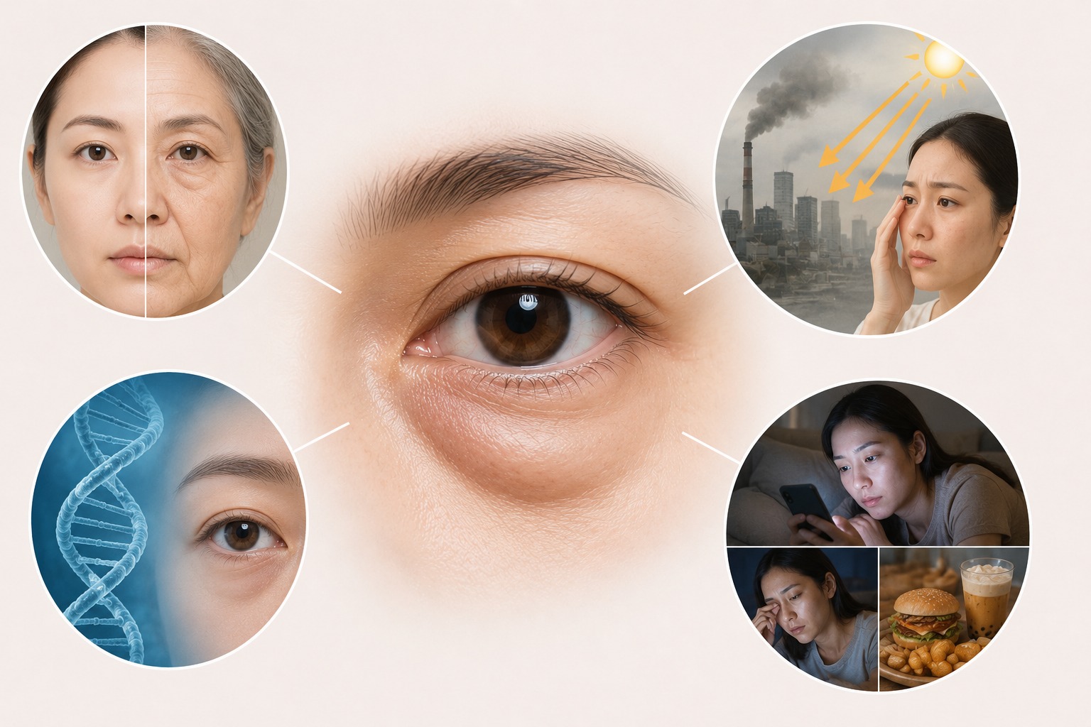 Nguyên nhân khiến bọng mắt chảy xệ