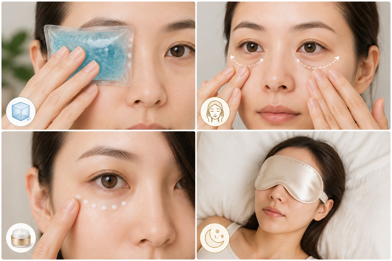 Một số phương pháp khắc phục bọng mắt chảy xệ tại nhà