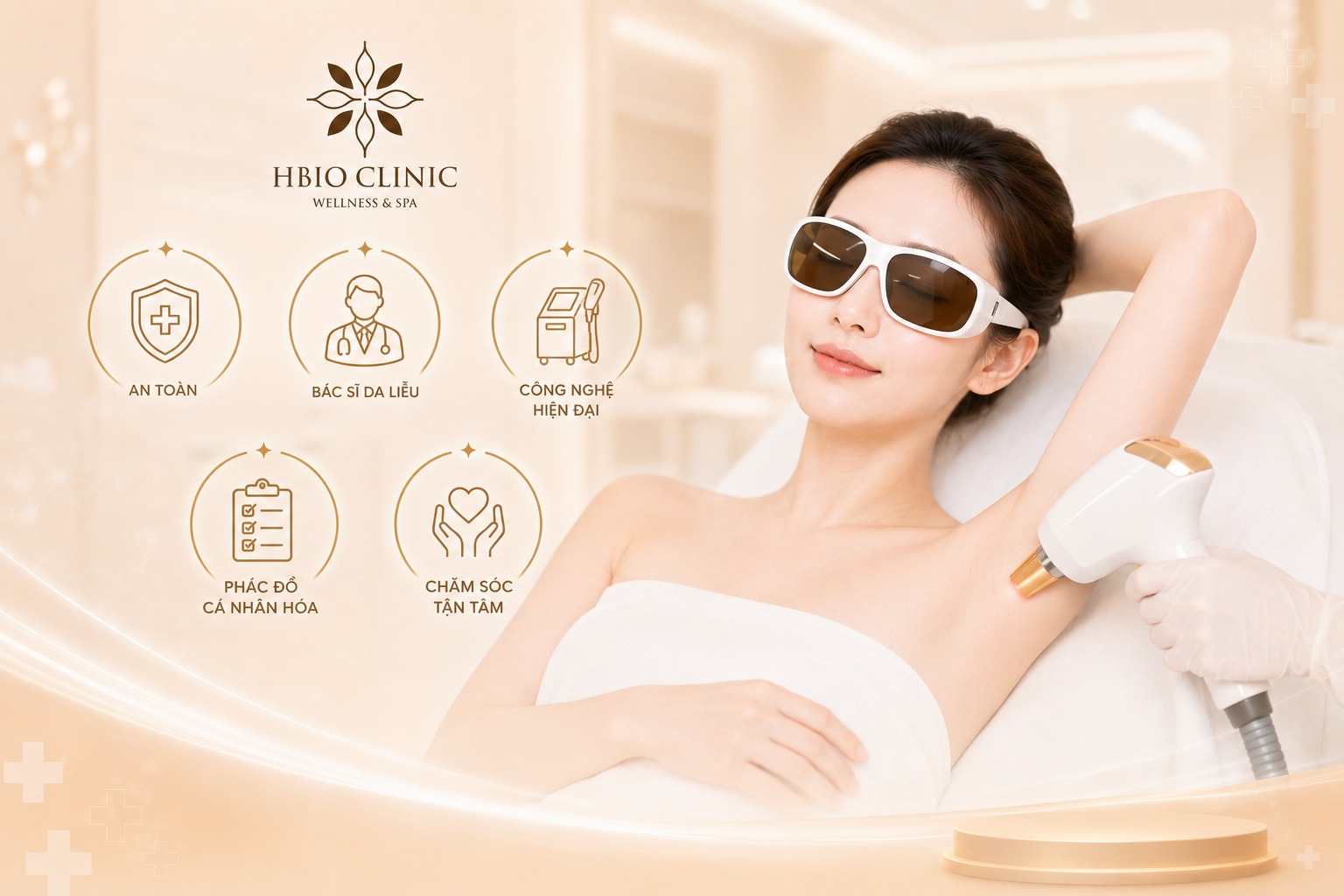 Tạm biệt nỗi lo thâm nách tại HBIO Clinic