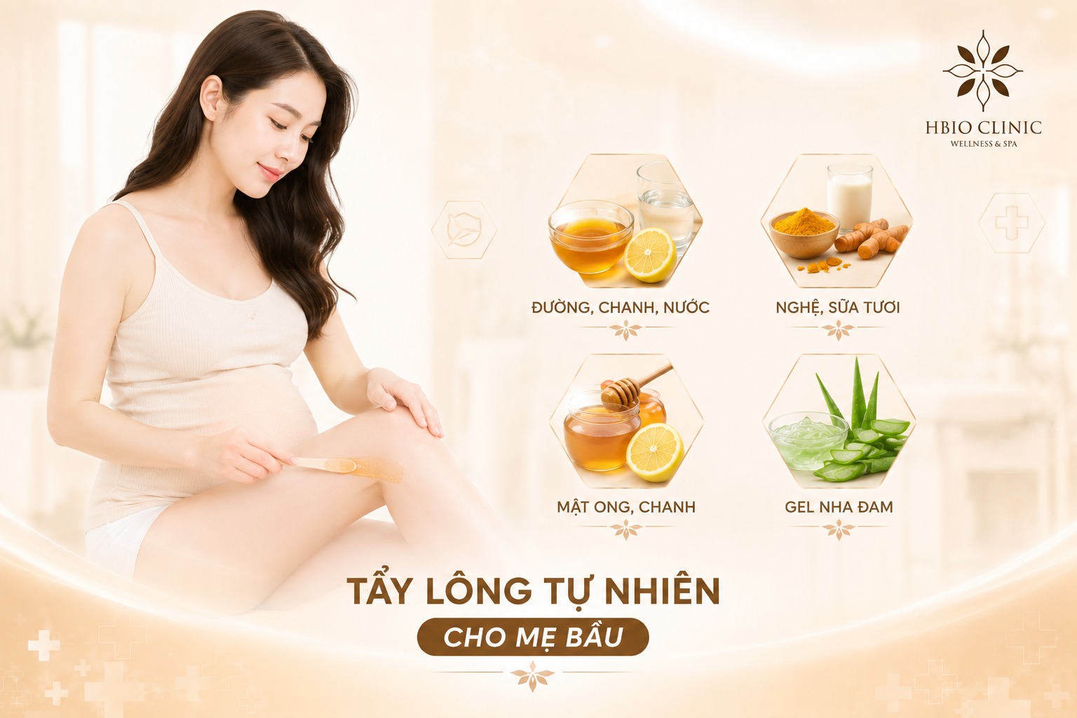Công thức tẩy lông tự nhiên