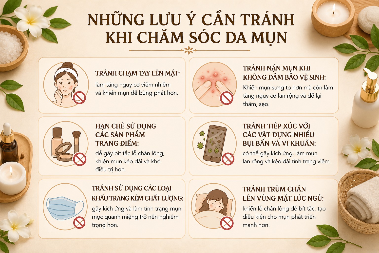 Mistakes to avoid when caring for acne-prone skin