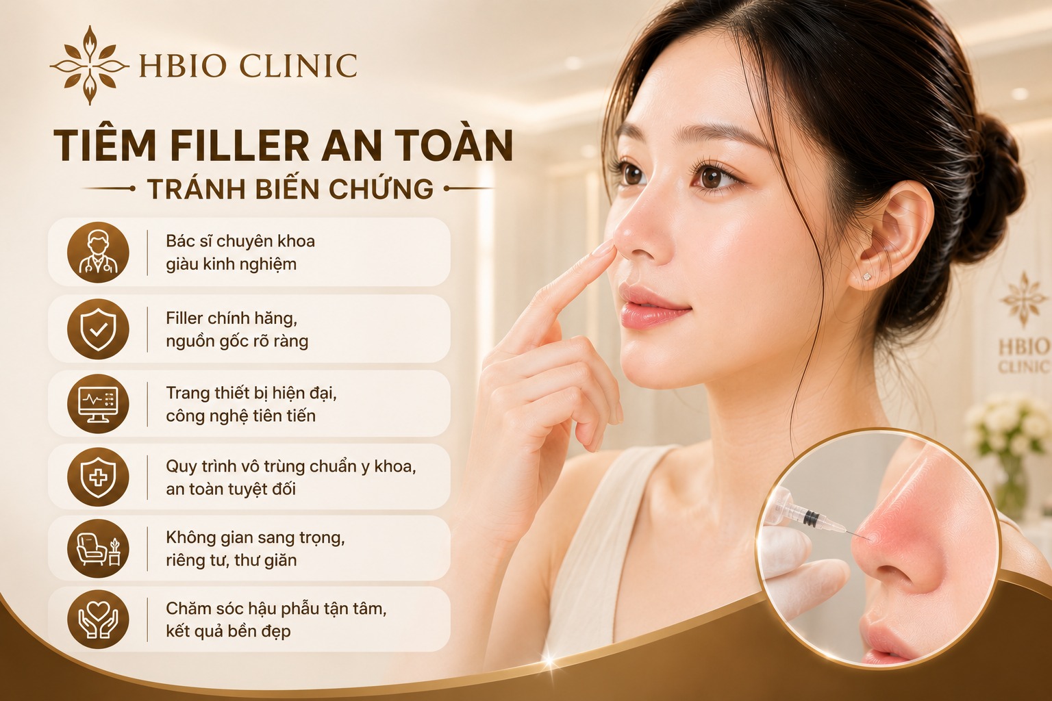 Mách bạn địa chỉ tiêm filler an toàn, tránh gặp biến chứng