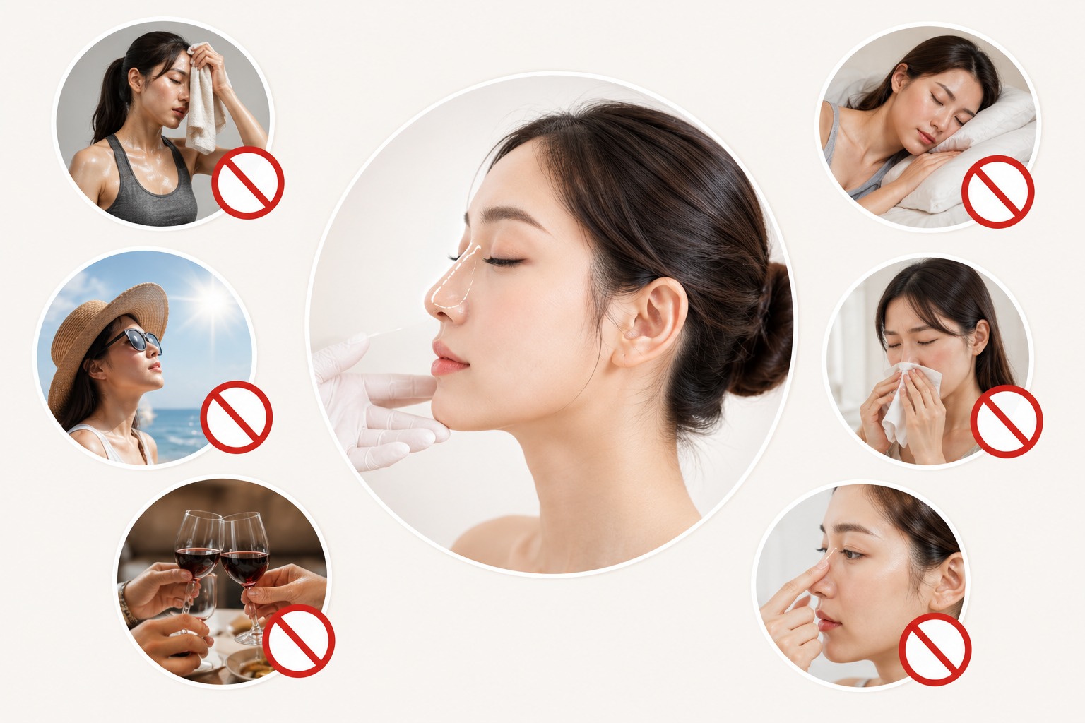 What should you avoid in your daily routine after getting a nose filler injection