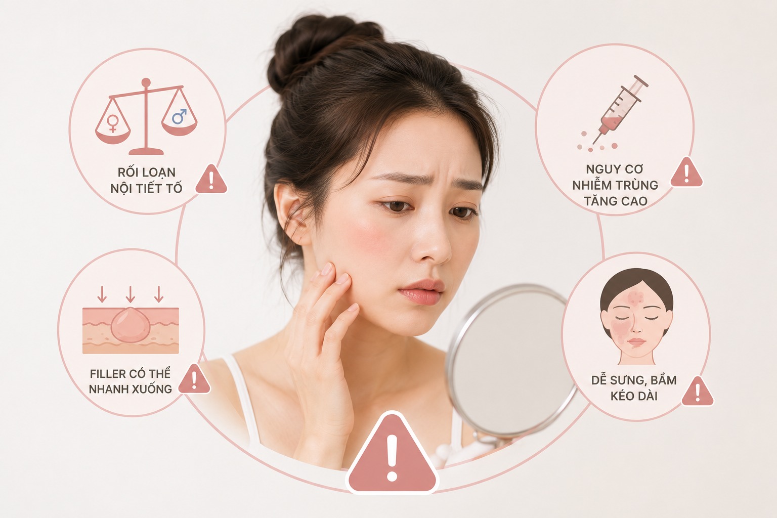 Rủi ro khi vội vàng tiêm filler quá sớm