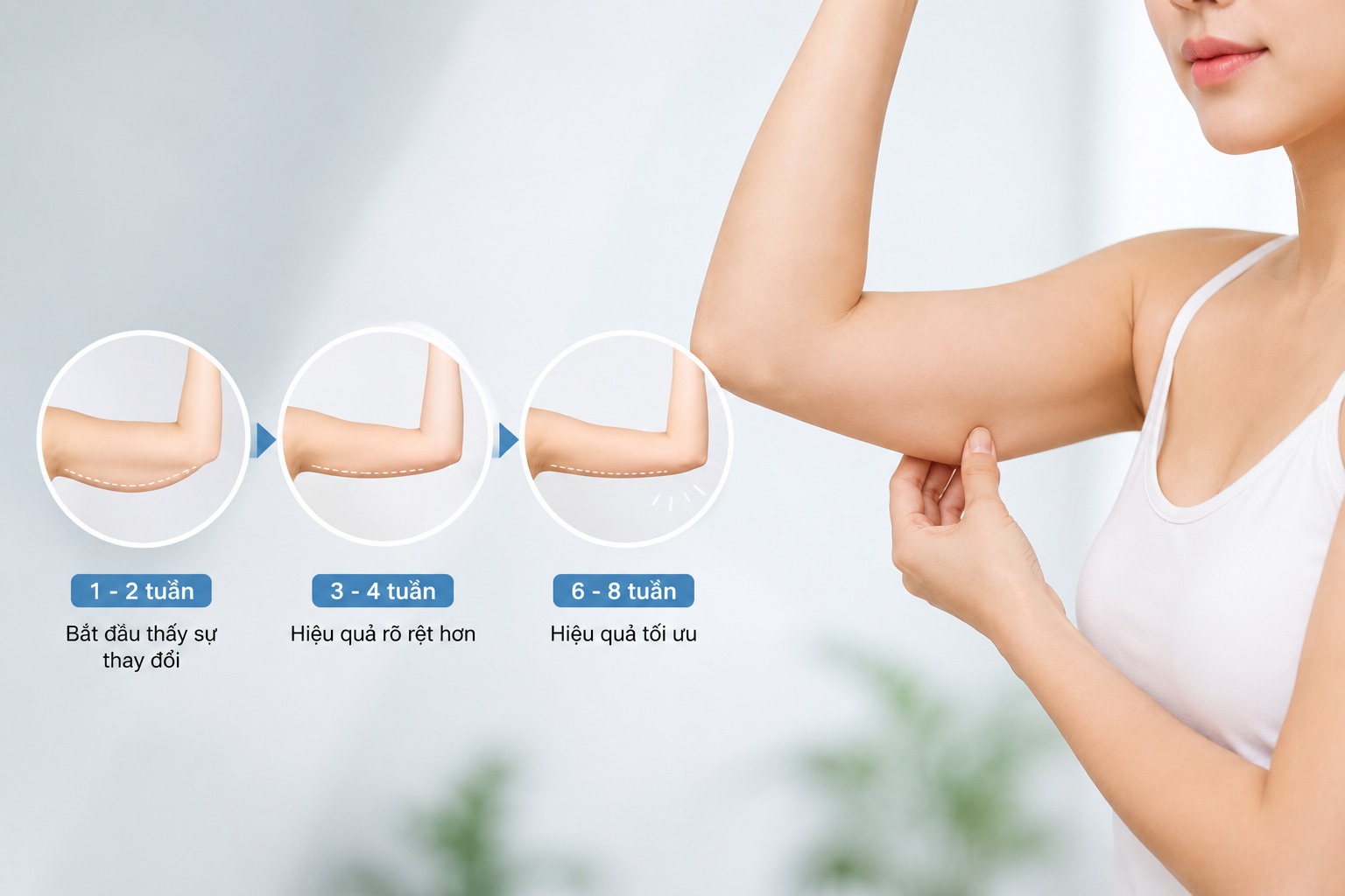 Tiêm botox bắp tay bao lâu thì thấy hiệu quả?