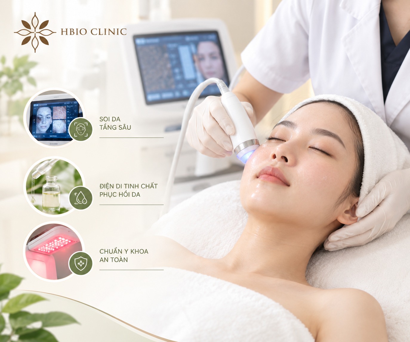 Phác đồ phục hồi da mặt sau sinh chuyên sâu tại HBIO Clinic