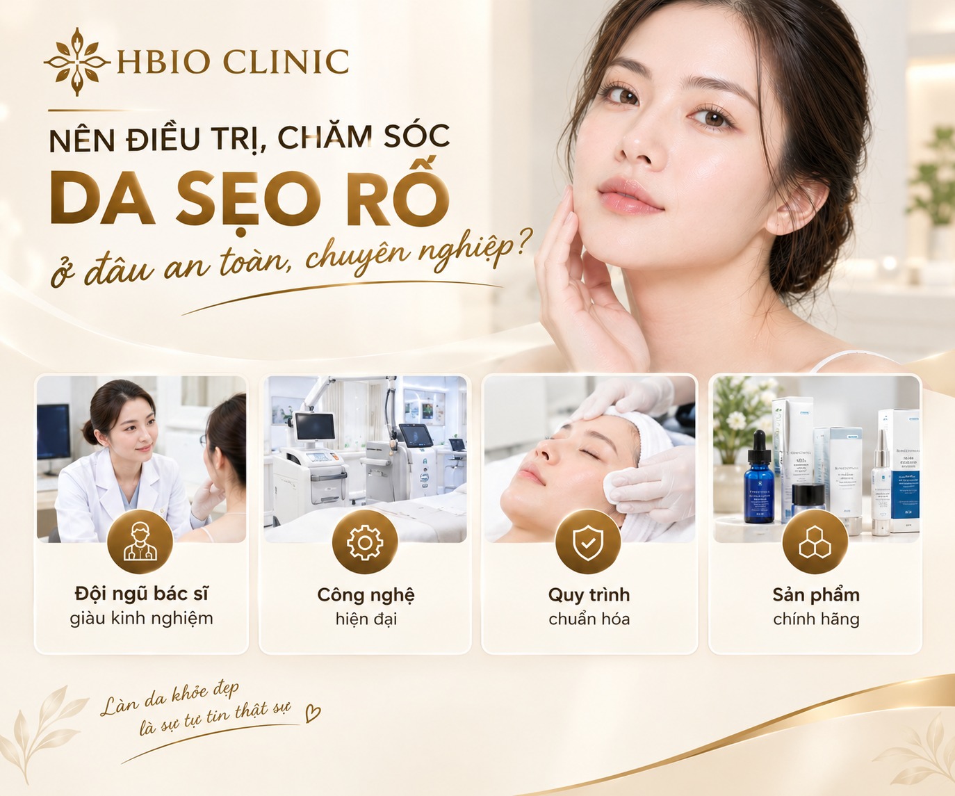 Nên điều trị, chăm sóc da sẹo rỗ ở đâu an toàn, chuyên nghiệp?