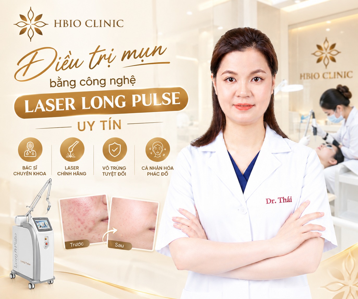 HBIO Clinic - A reputable address for treating acne with Long Pulse Laser technology