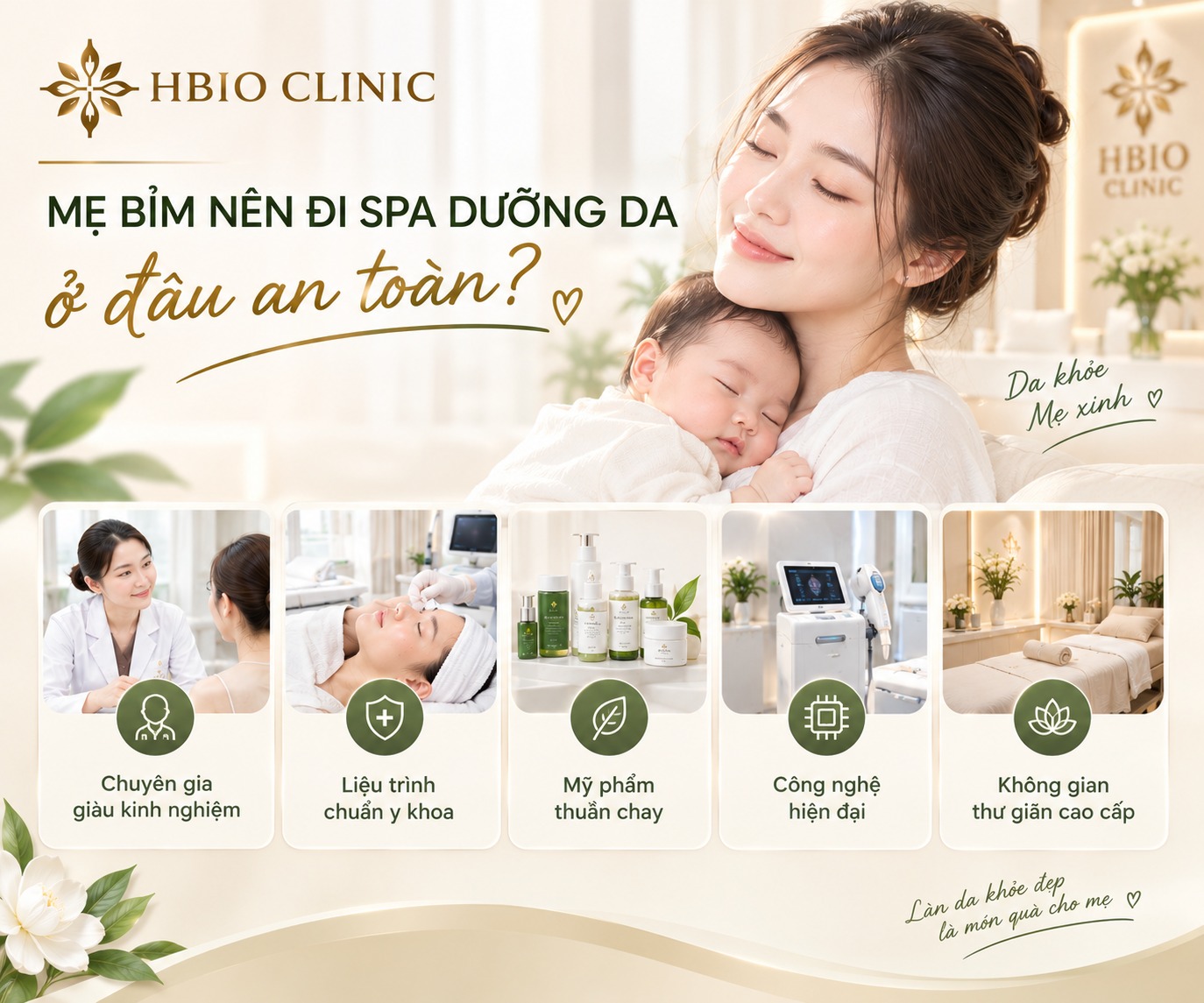 Mẹ bỉm nên đi spa dưỡng da ở đâu an toàn?