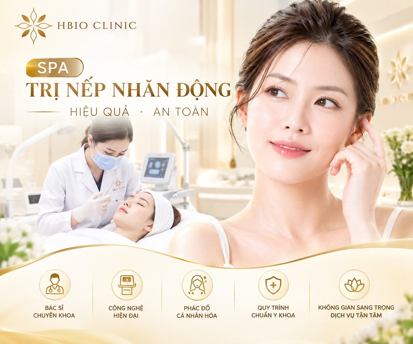 Gợi ý spa điều trị nếp nhăn động hiệu quả, an toàn
